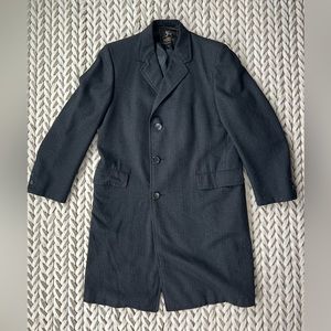 Hart Shaffner & Marx Baskin wool men’s overcoat in charcoal